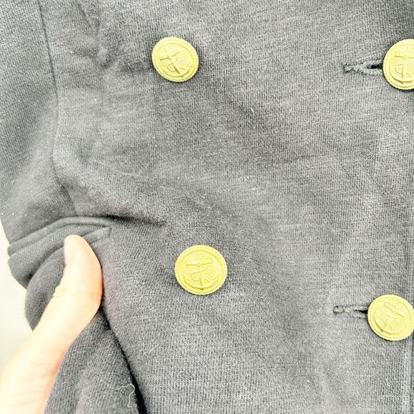 Ralph Lauren Denim & Supply Women Terry Double Breasted Military Blazer Jacket L - Picture 7 of 8